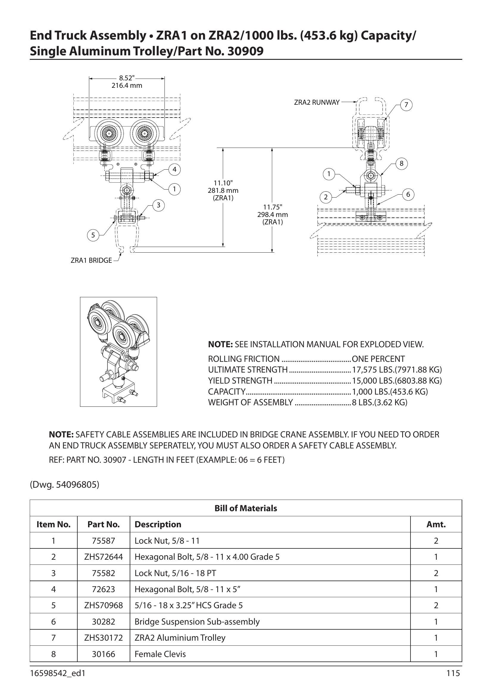 30909 | END TRUCK-SNG-ZRA1/A2-10 00#(A) image 1