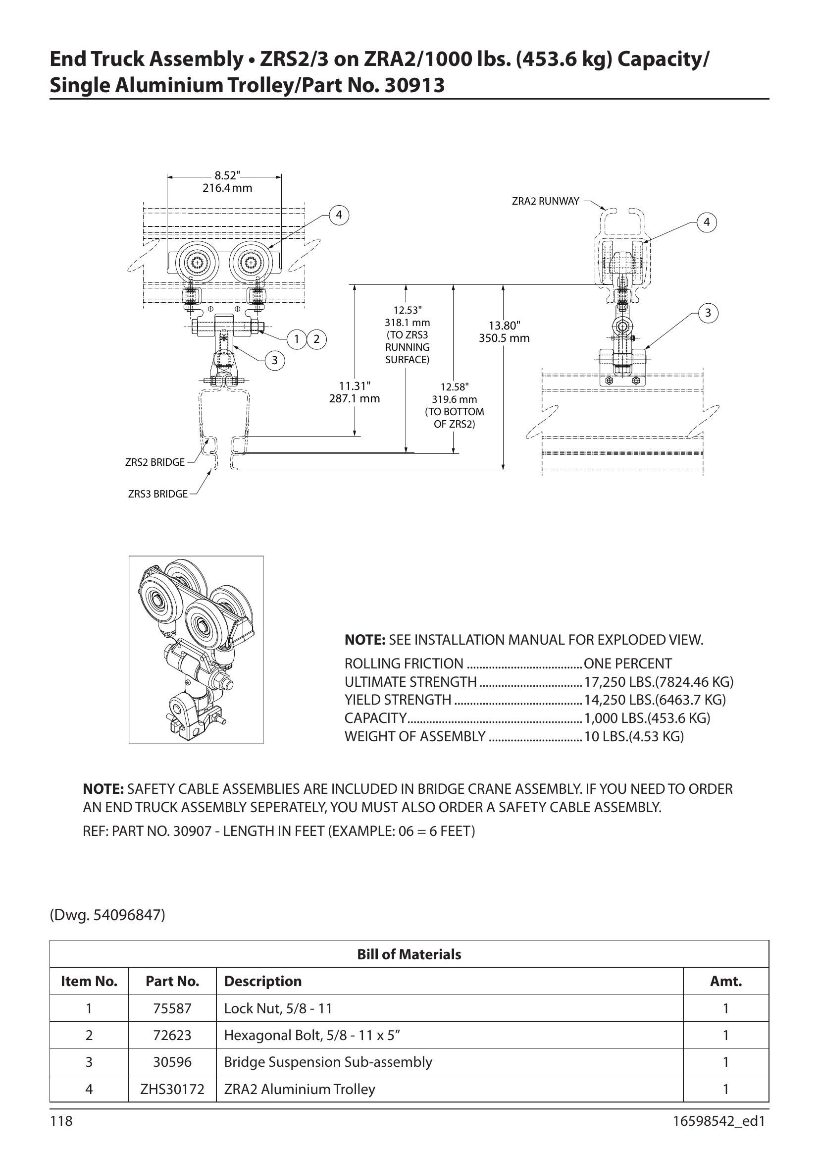 30913 | END TRUCK-SGL-ZRS2/A2-10 00#(A) image 1