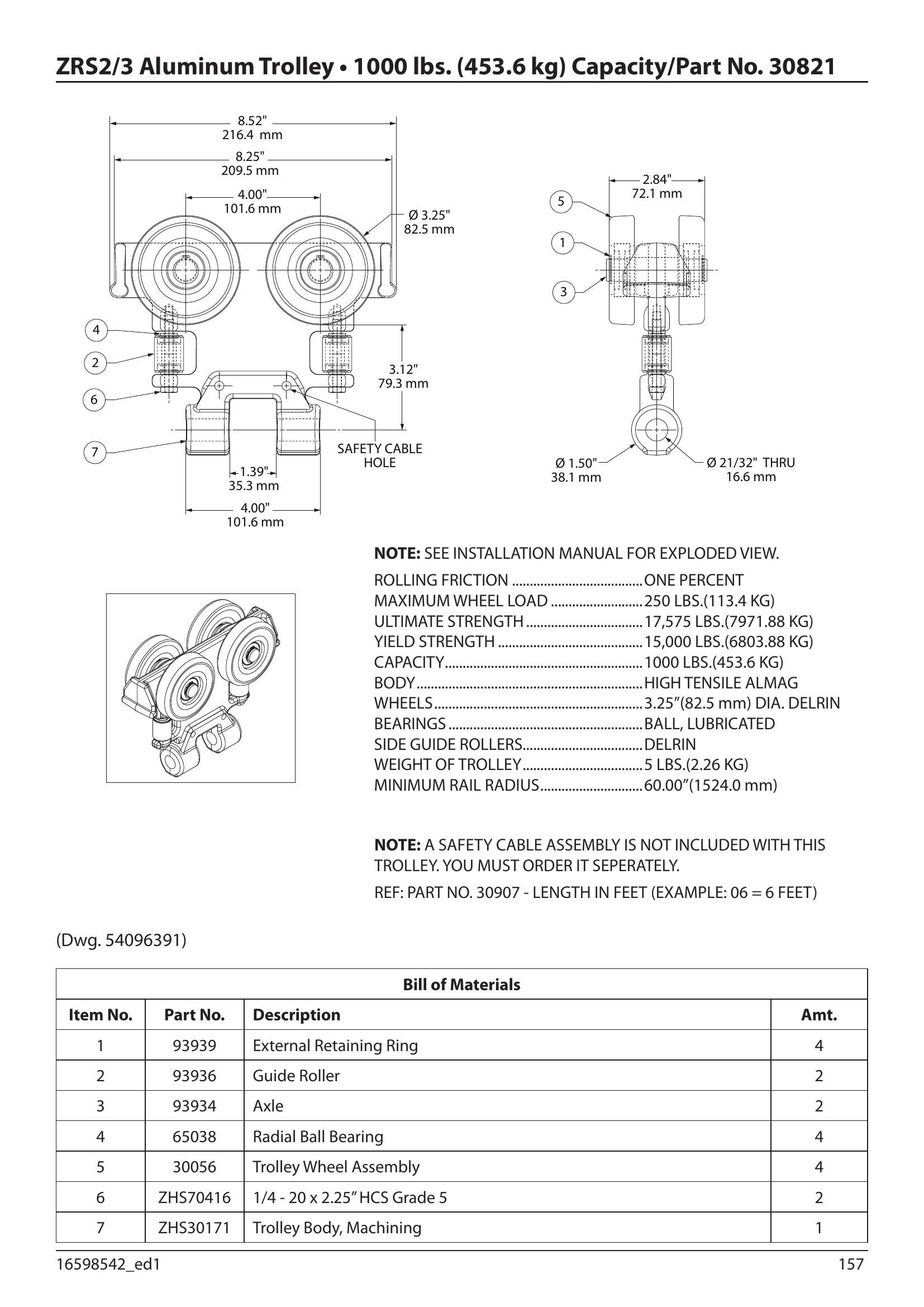 30821 | TROLLEY-1000# CAP-FOR ZR S2 image 1