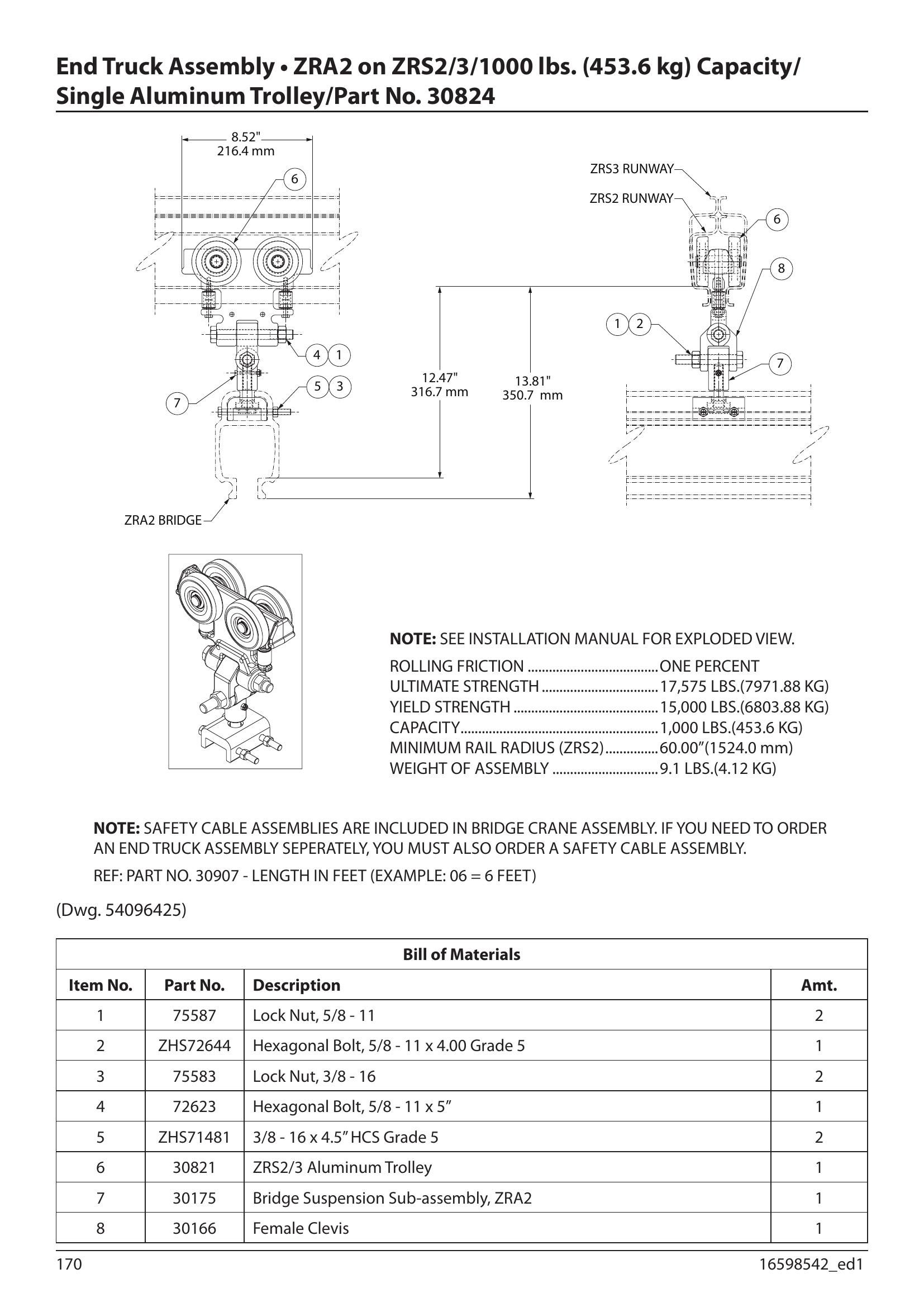 30824 | END TRUCK-SGL-ZRA2/S2-10 00#(A) image 1