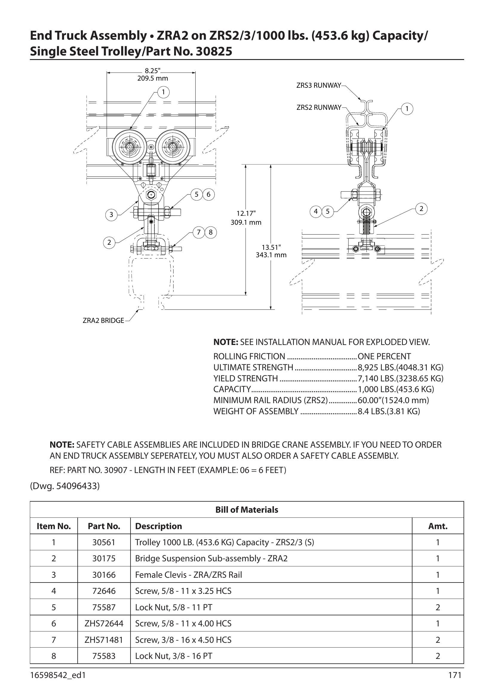 30825 | END TRUCK-SGL-ZRA2/S2-1 000#(S) image 1
