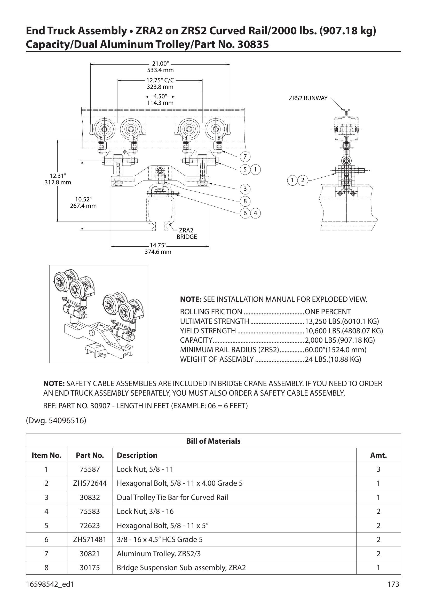 30835 | END TRUCK-DL-ZRA2/S2-CU RVED(A) image 1