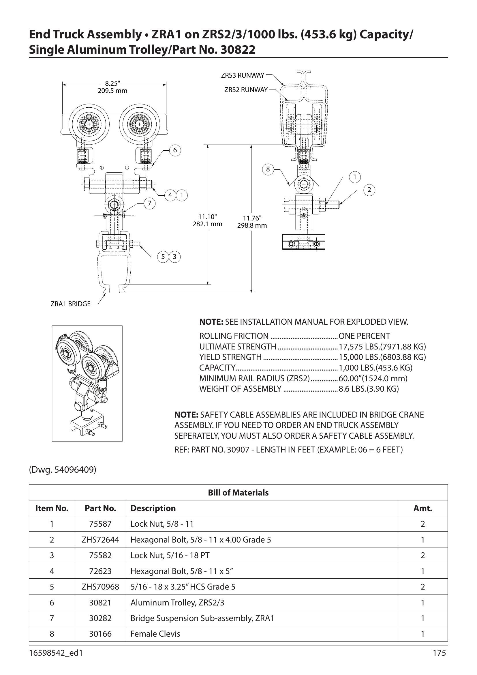 30822 | END TRUCK-SNG-ZRA1/S2-10 00#(A) image 1