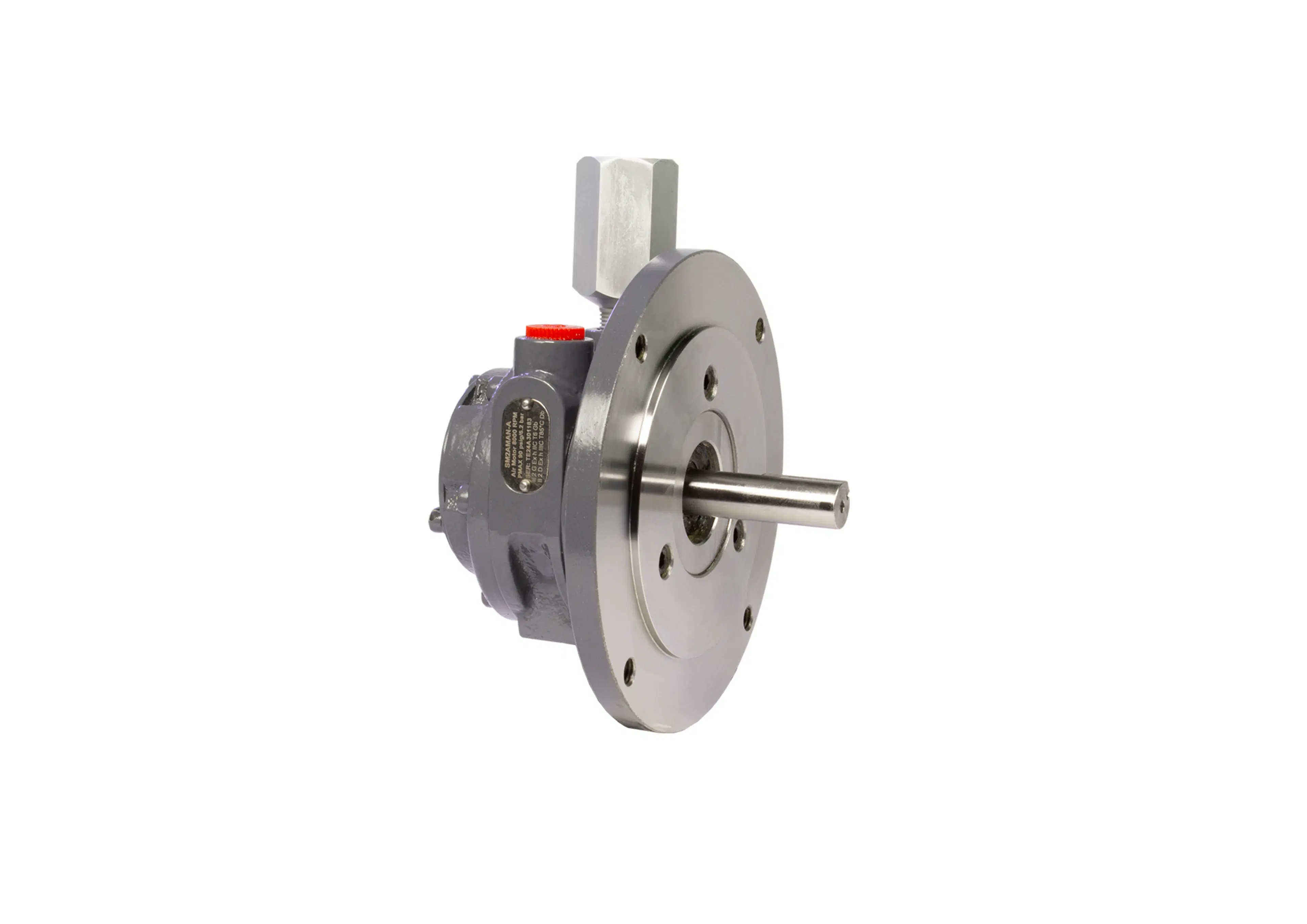 SM2AMAN-A | Lube-Free Multi-Vane Air Motor, 5/8 Round Keyed, 0.9HP, 1.7ft-lb, 8000 RPM, NEMA