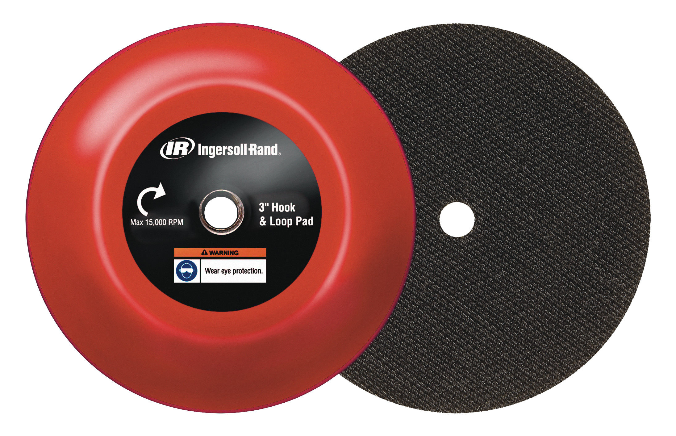 03H-PAD-HL | 3 in hook and loop style backer pad image 1