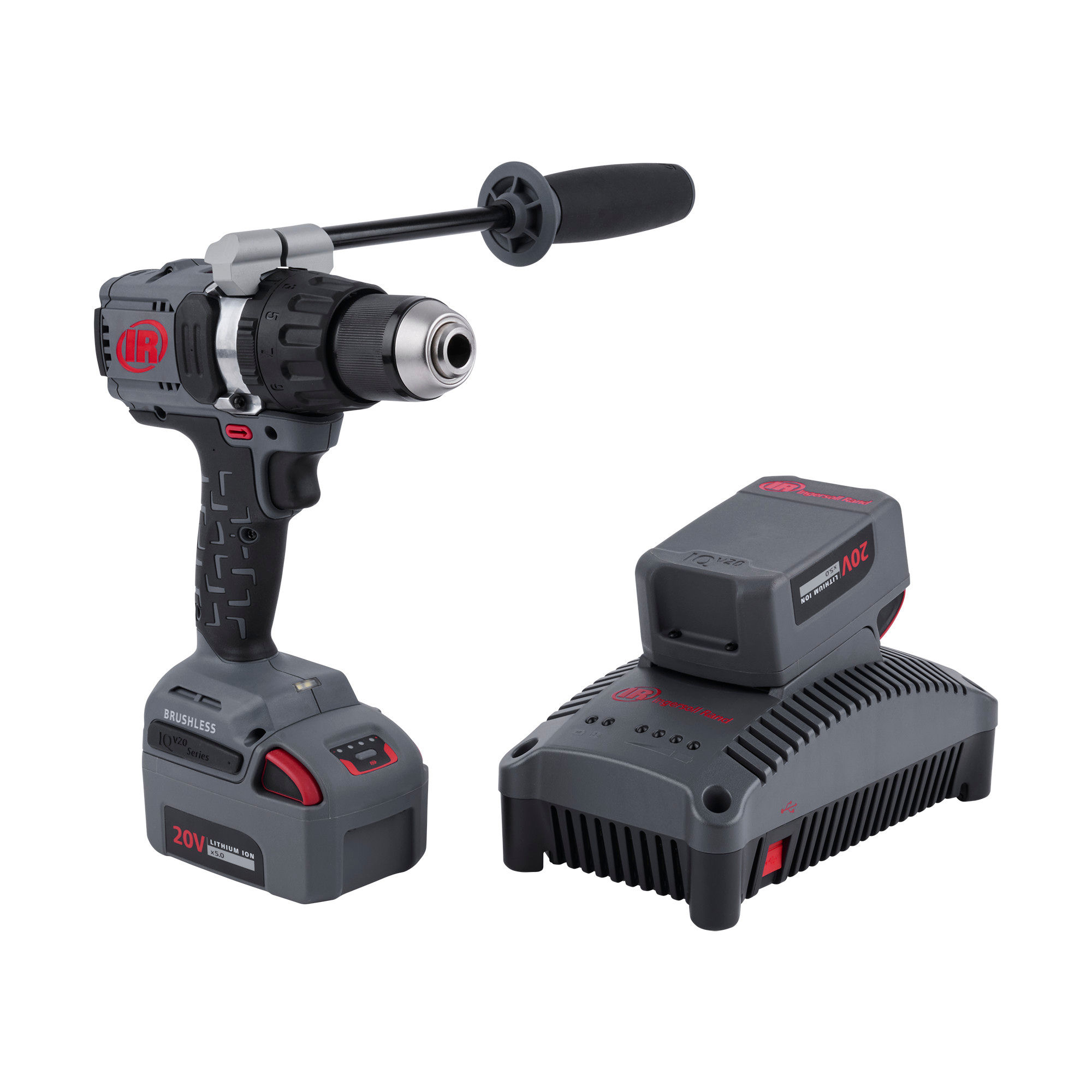 D5241-K22 | 1/2'' 20V Cordless Hammer Drill 2 Battery Kit, 1100 in lbs, Keyless Chuck image 1