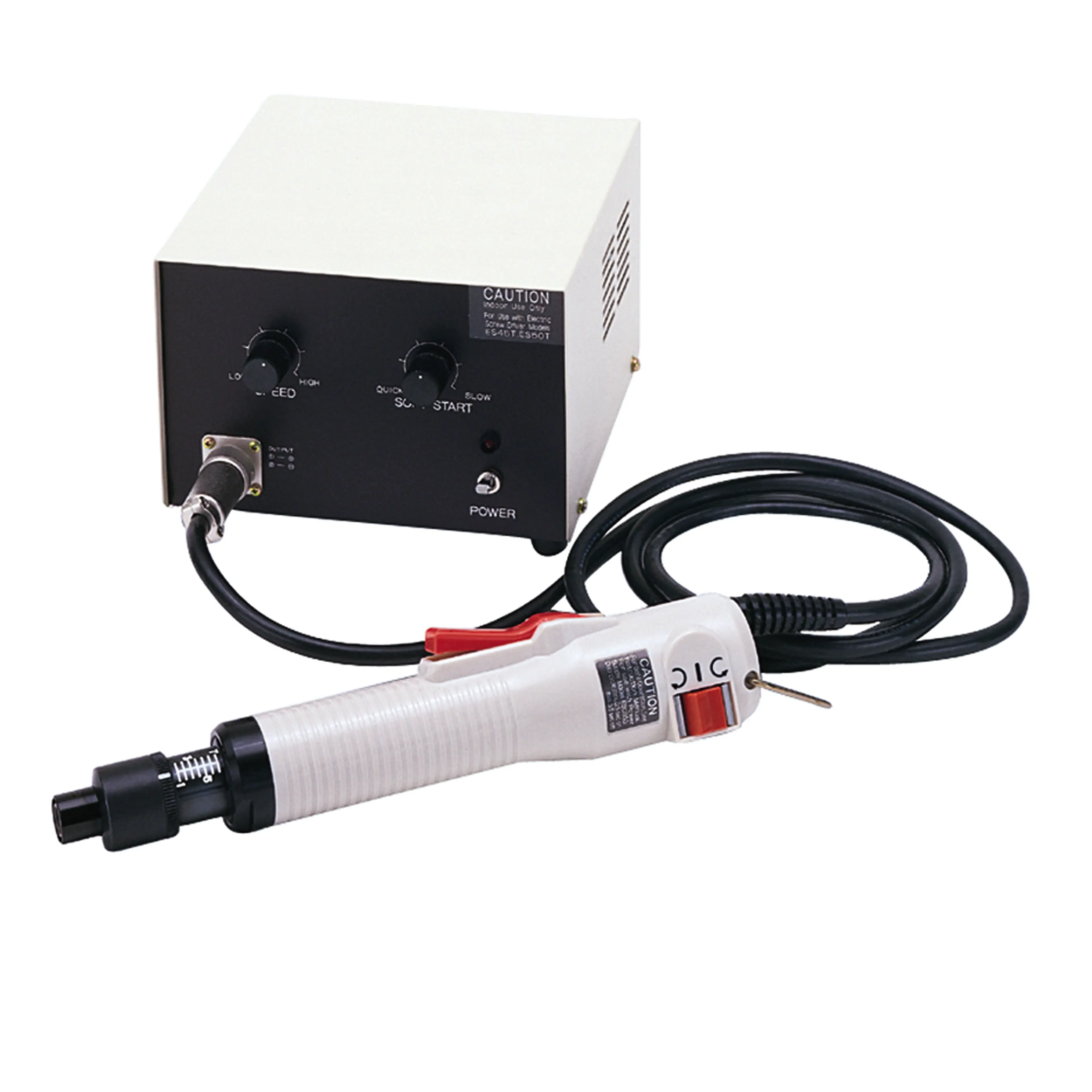 ES50T | 24V Inline Electric Screwdriver, Lever Start, 0.4 - 9 in lbs