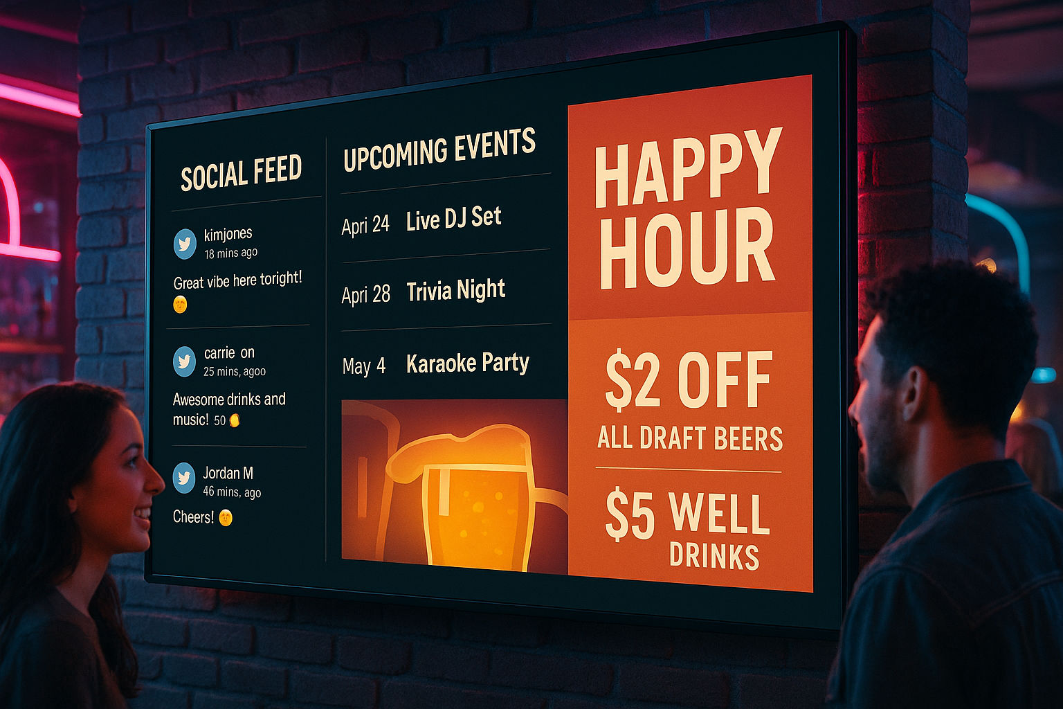 Revolutionise Your Bar or Nightclub Experience with Digital Signage