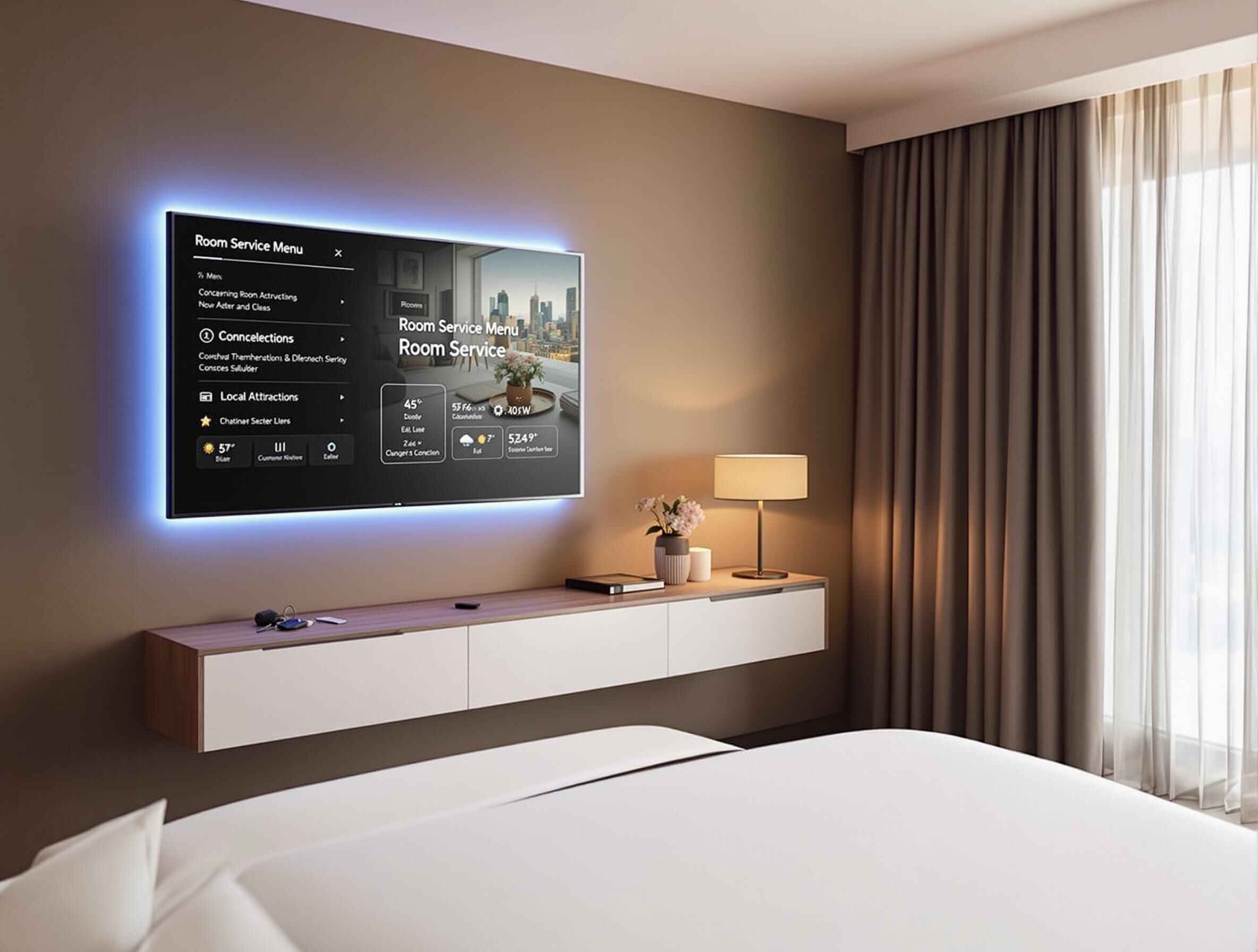 Hotel digital signage display