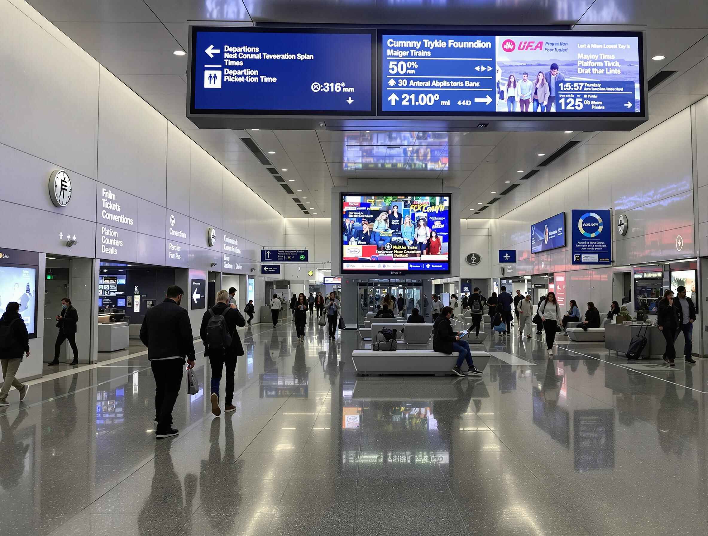 Why Airports and Transportation Hubs Rely on Digital Signage and Touchscreens