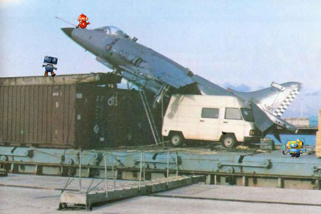 Le télescope et l’avion de chasse