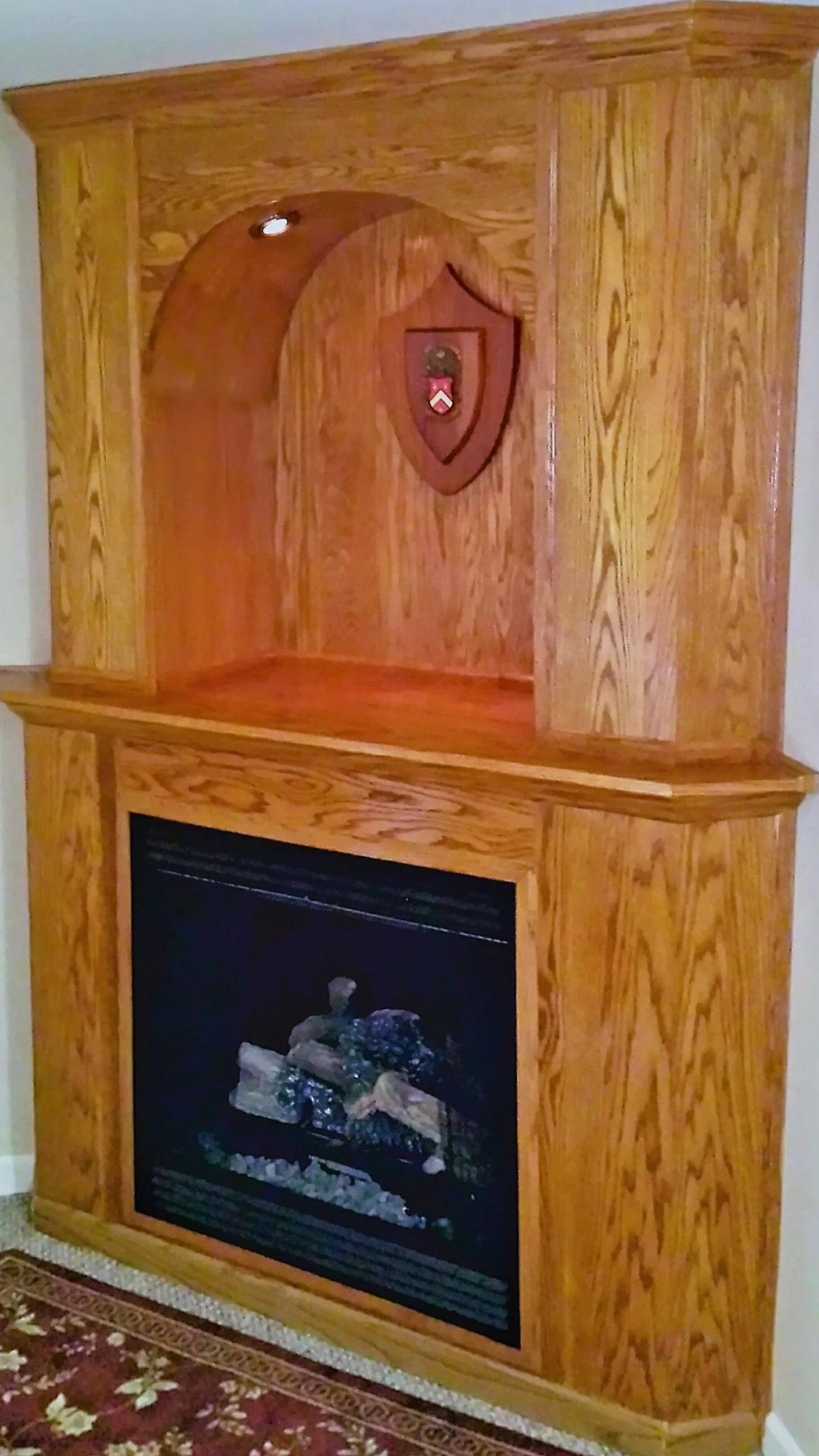 Hand-crafted custom white oak buffet table by Daniel Flint of Flint's Woodshop