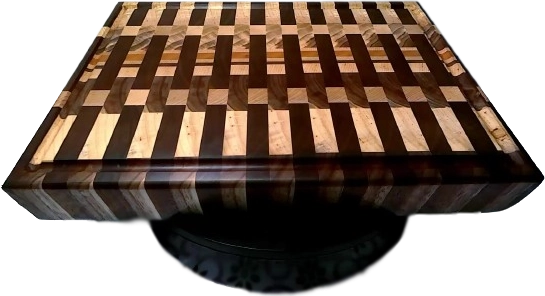 End grain cutting board handcrafted by Flints Woodshop