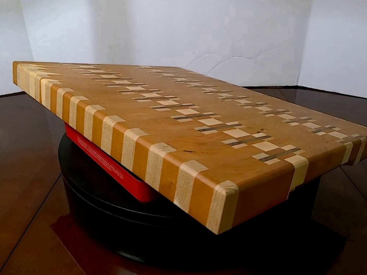 Alternate angle of Artisan's Choice End-Grain Board, ideal for serving or