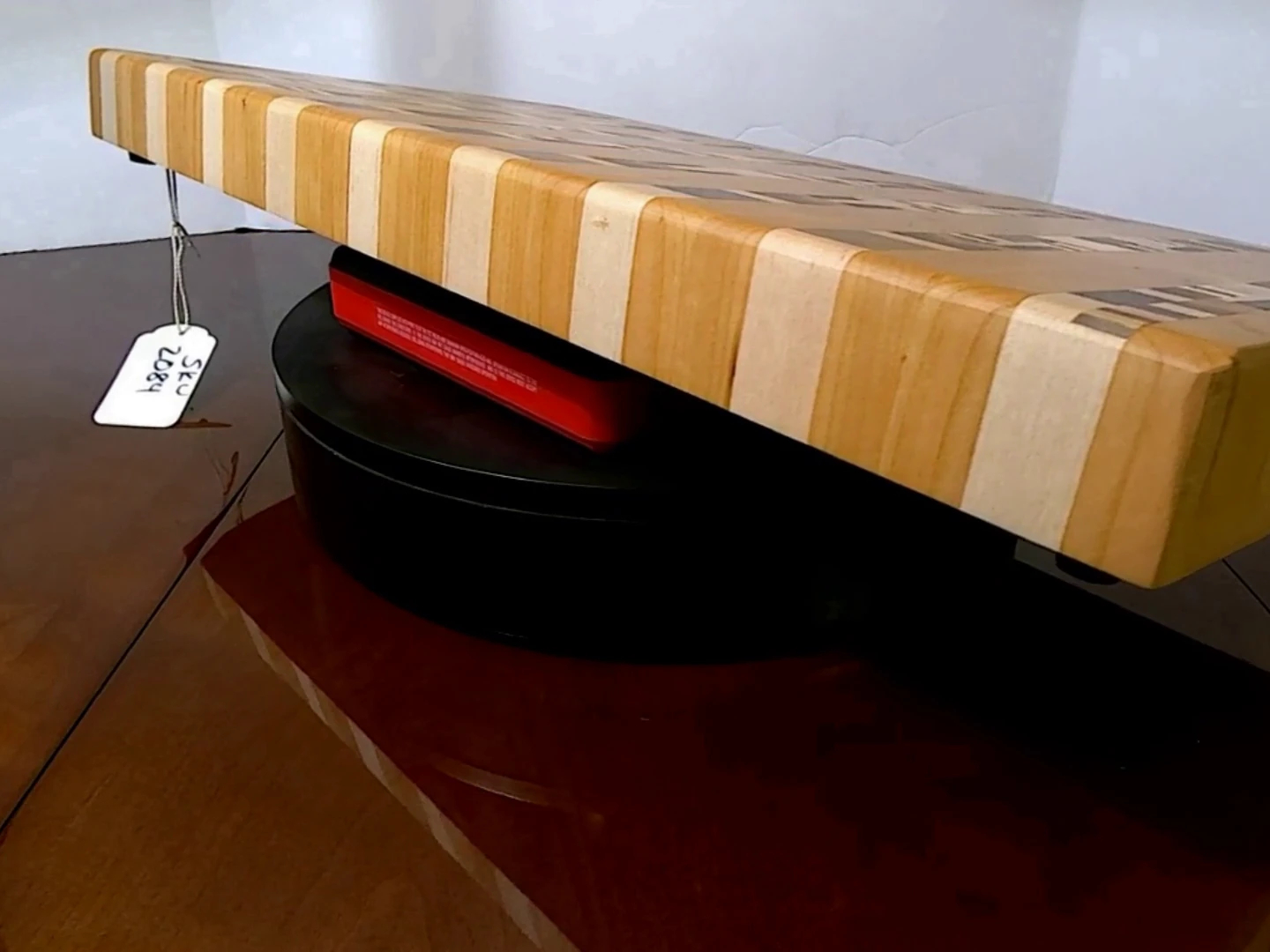 Alternate angle of Timeless End-Grain Charcuterie Board, ideal for serving or