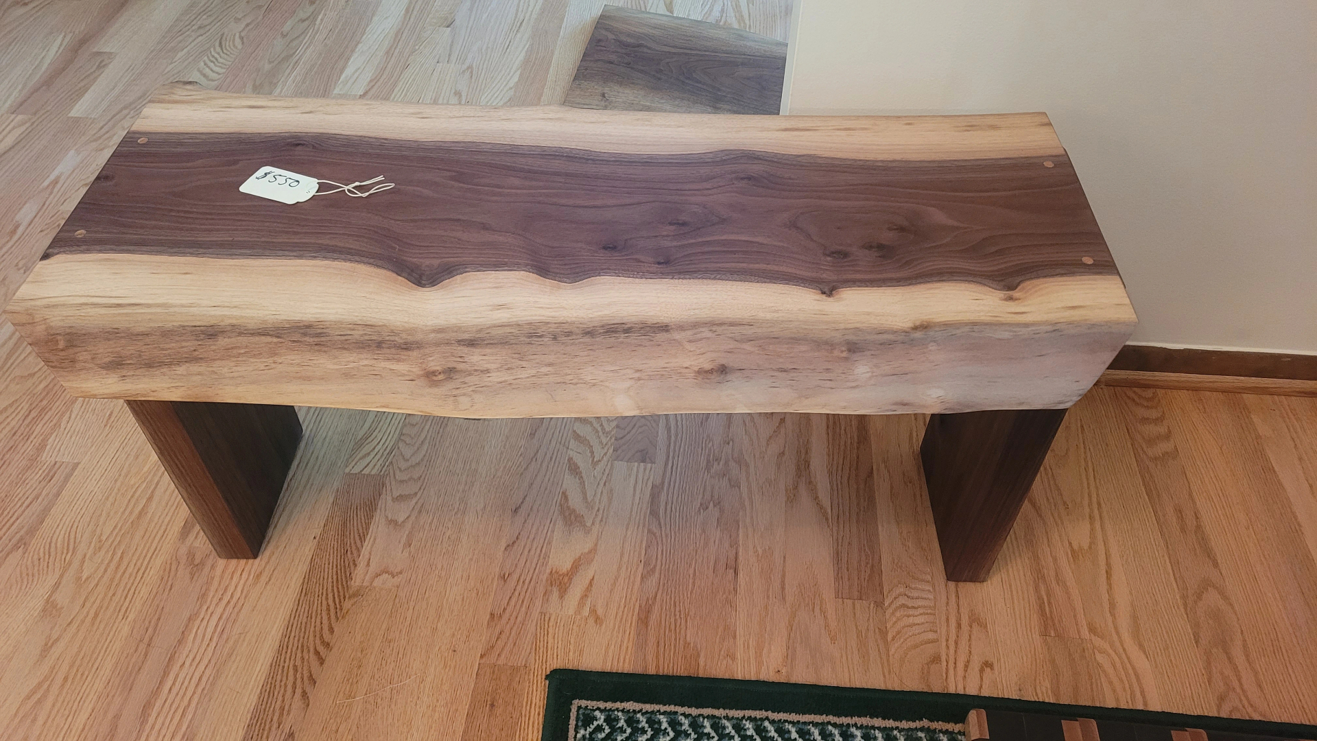 Live Edge Walnut Bench