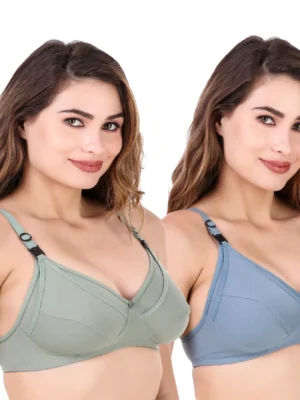 Winklace Wire-Free Nursing Bra Combo – Comfortable Daily Wear (Pack of 2)