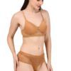 Seamless Lace Bra and Panty Set for Women – Breathable, Non-Wired, Full Comfort Fit