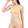 Winklace Women Floral Printed Non-Padded Bra & Panty Set – Soft Comfort Fit
