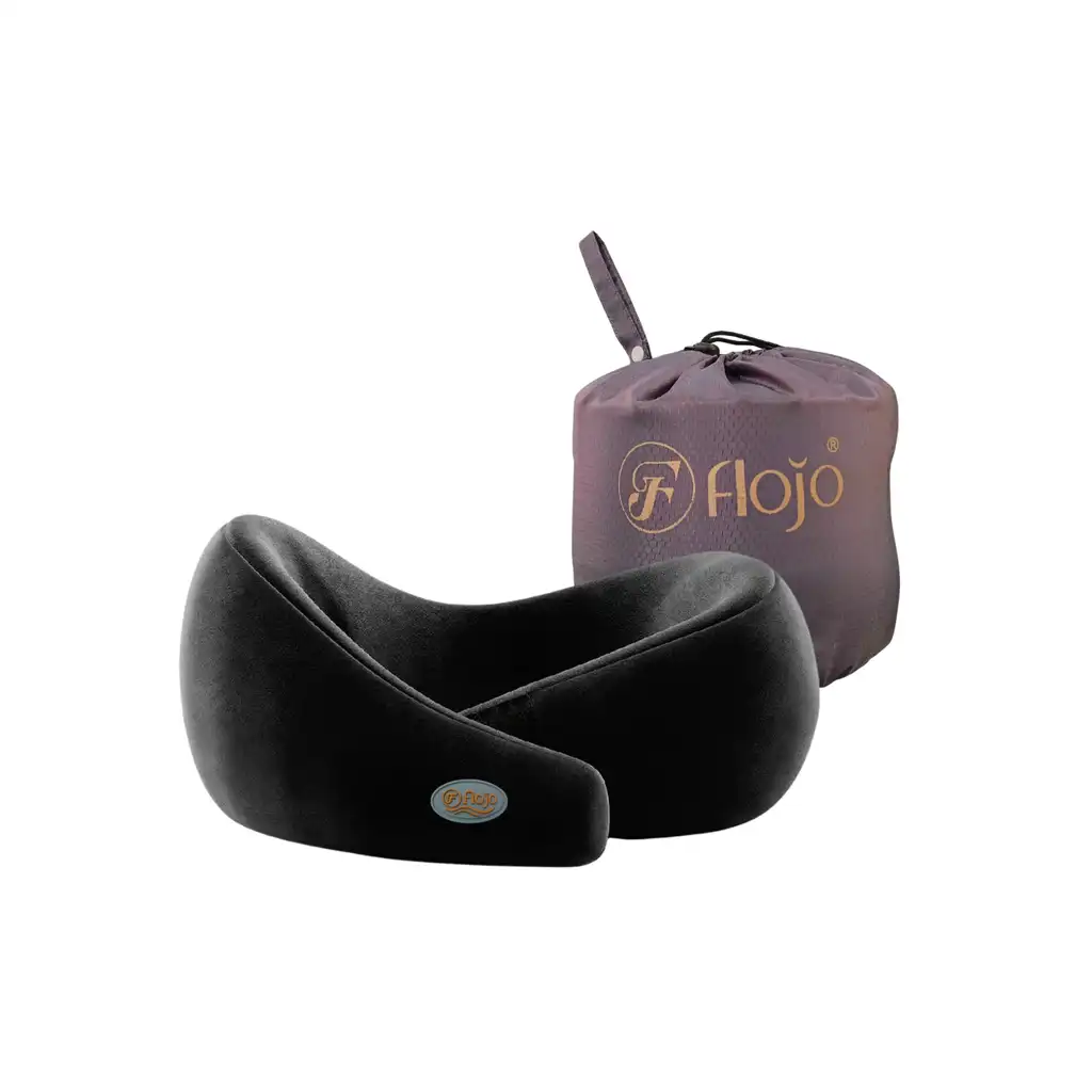 Flojo® Orthopedic Memory Foam Neck Pillow for Pain Relief & Posture Support