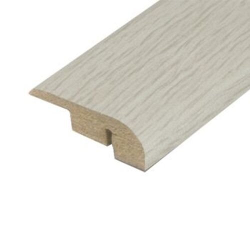 White Brushed Laminate End Bar - 0.9m