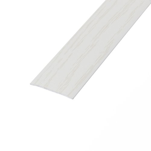 Arctic White Flat Aluminium Door Bar 0.9m