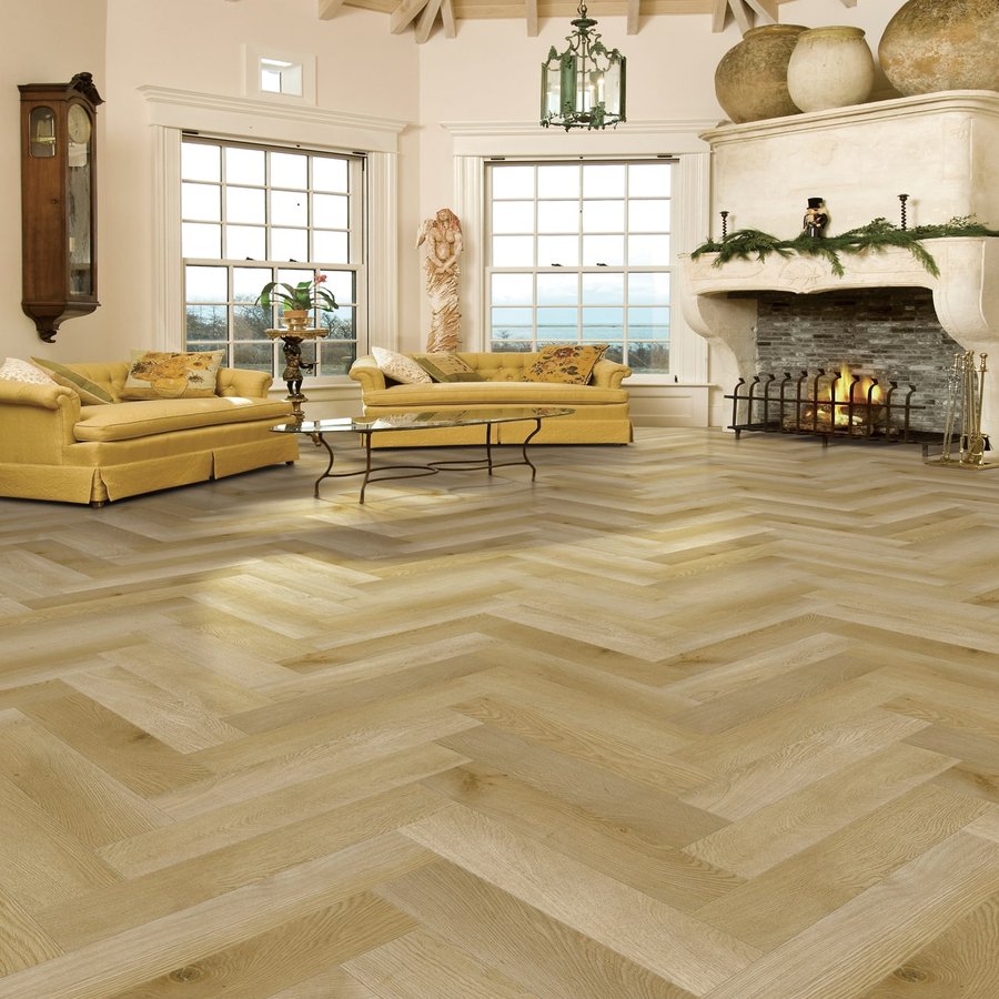 Golden Oak Premium Herringbone 6.0 SPC Click