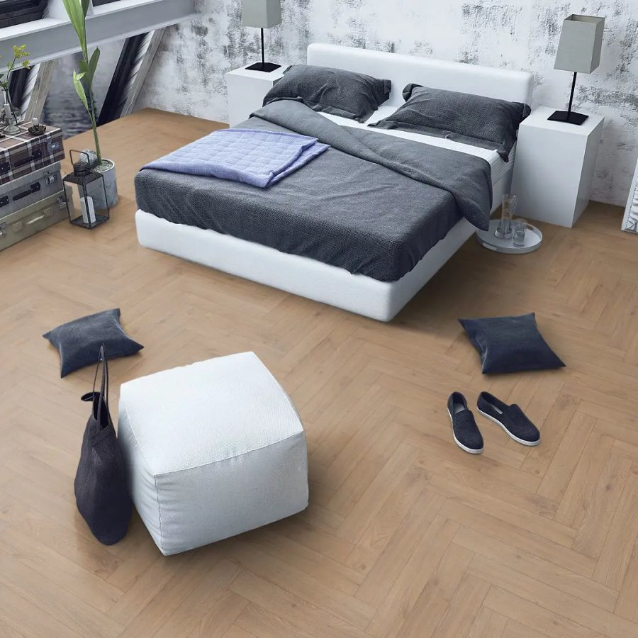 Oregon Oak 12mm Herringbone