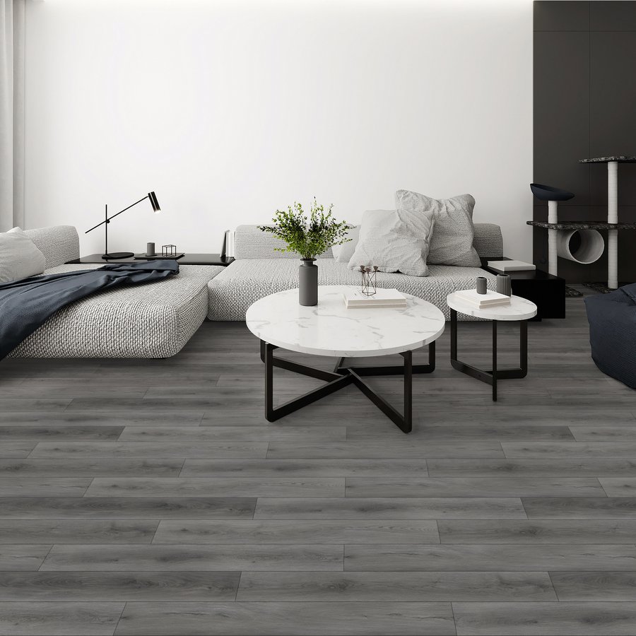 Mountain Grey Oak Dryback LVT - Floor Depot