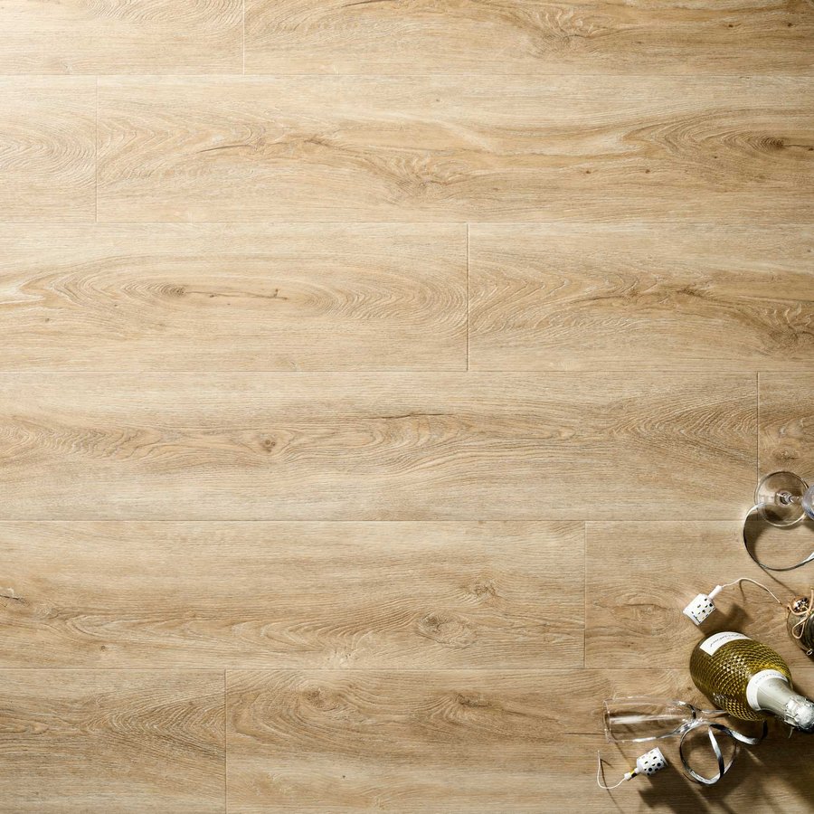 Bleached Oak Embossed Dryback LVT