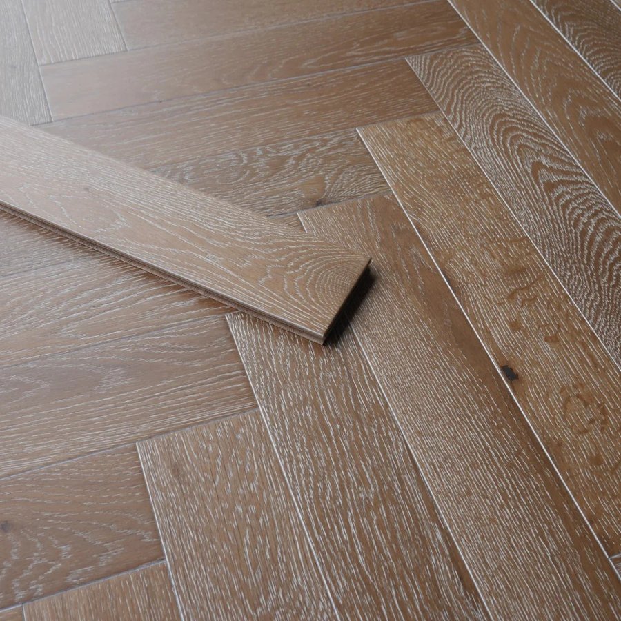 Smoked White Oak Herringbone 14mm