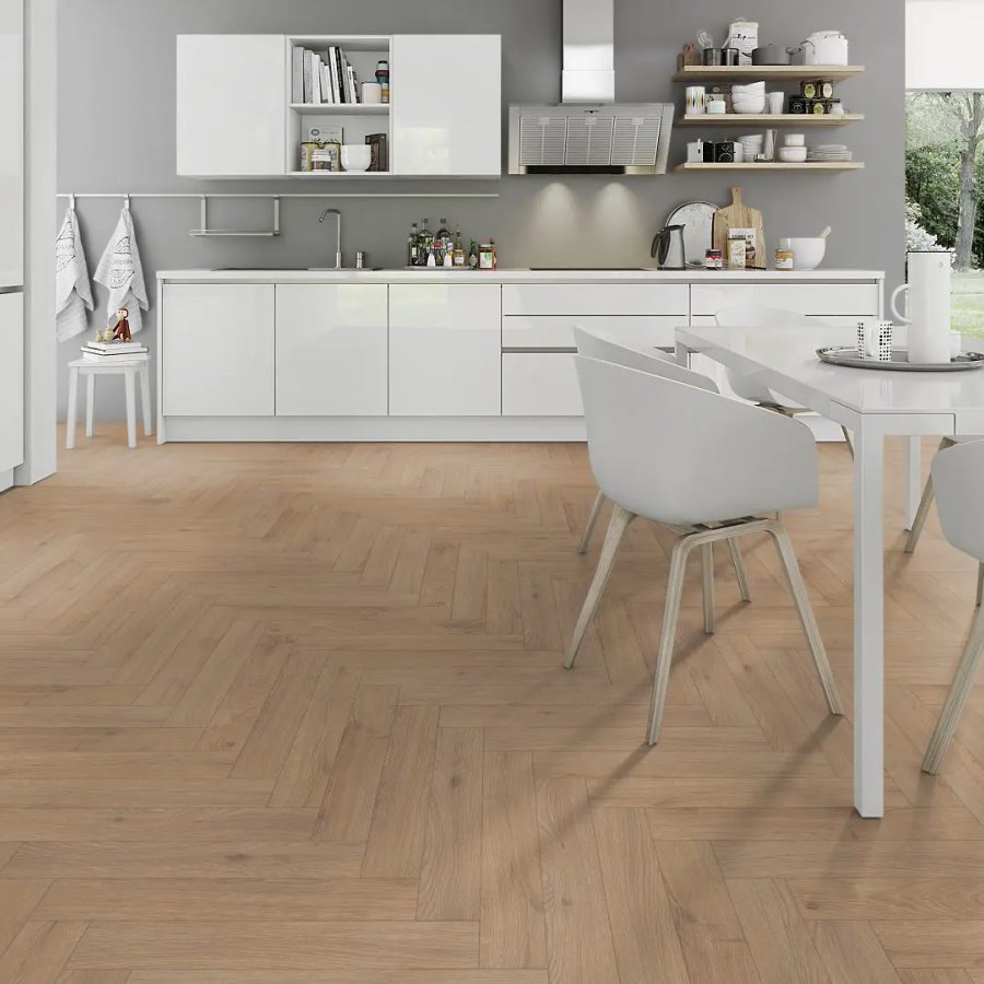 Oregon Oak 12mm Herringbone