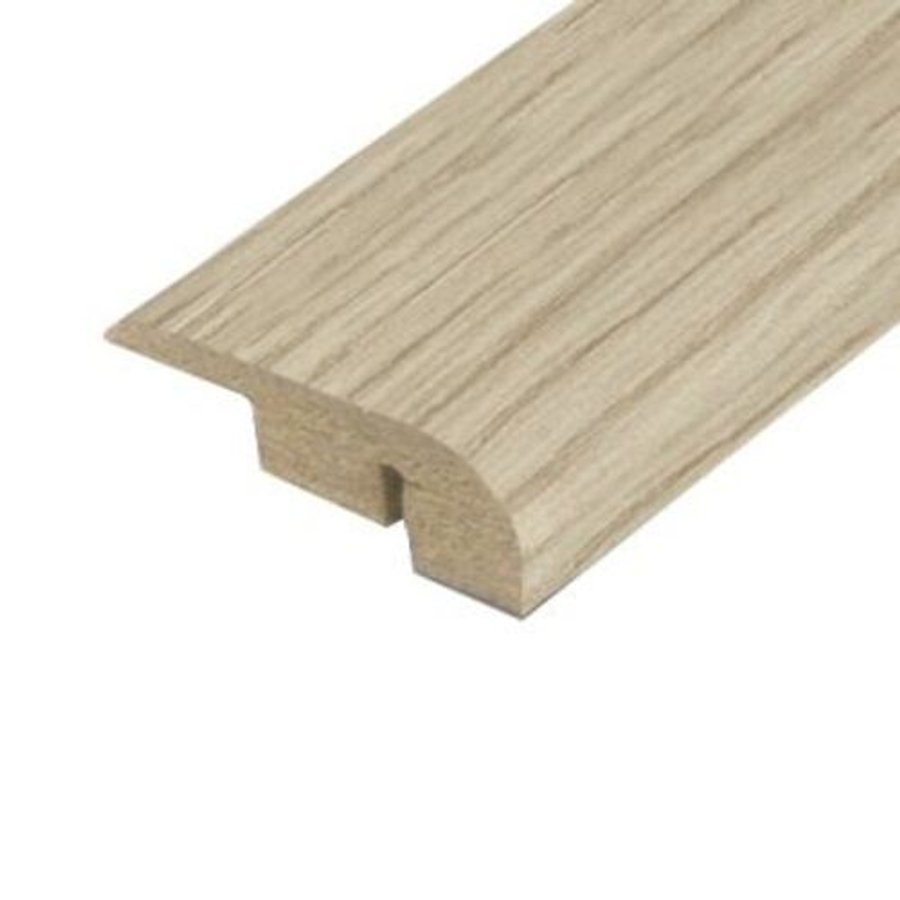 White Varnished Oak Laminate End Bar - 0.9m