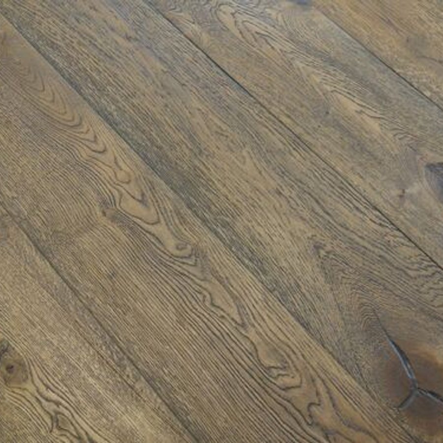 Engineered 20mm x 190 Distressed Dark Brown Hard Wax Oiled