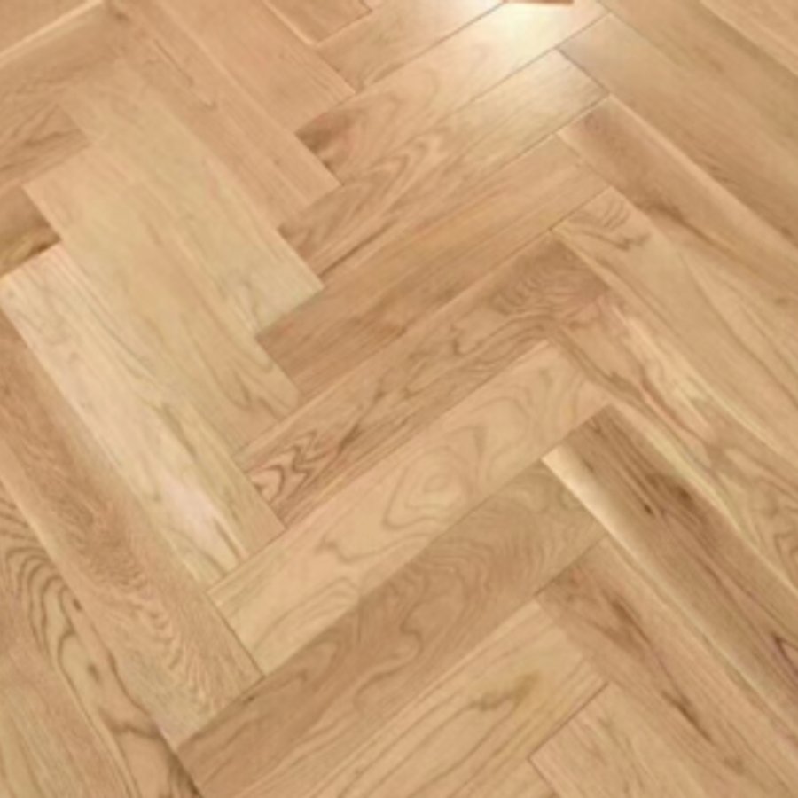 Natural Oak Herringbone 14mm Click UV Lacquered