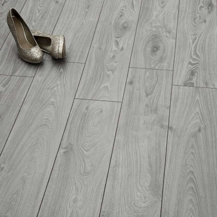 Elegant Grey Oak AC5 12mm Laminate Flooring