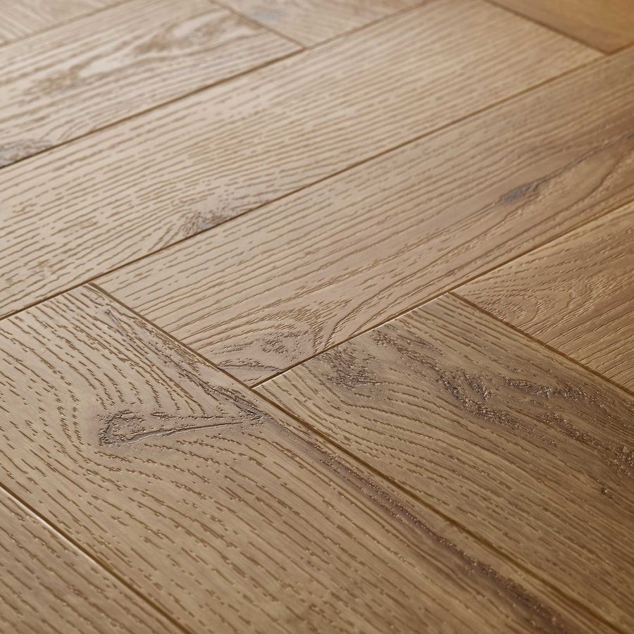 Classic Old Oak Embossed Herringbone Dryback LVT