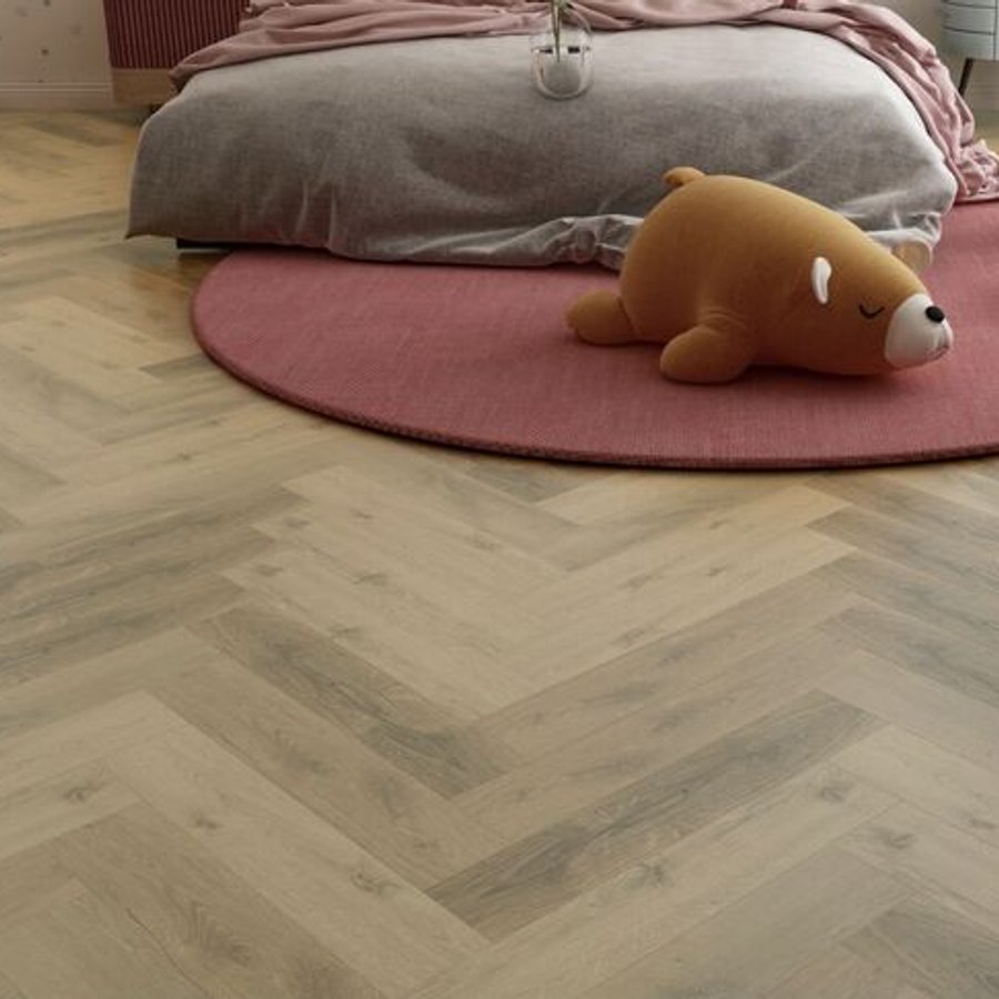 Natural Oak 5.2mm SPC Herringbone Click