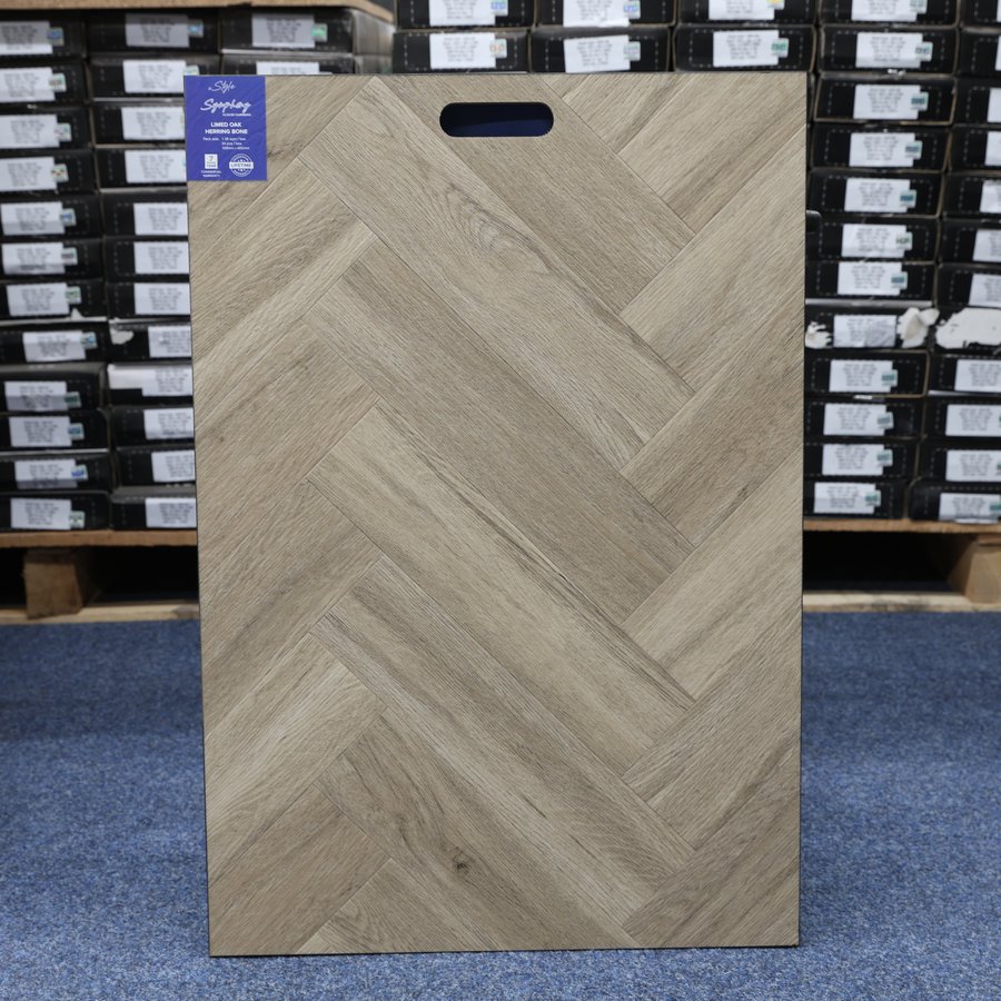Limed Ash Herringbone 2.5mm LVT