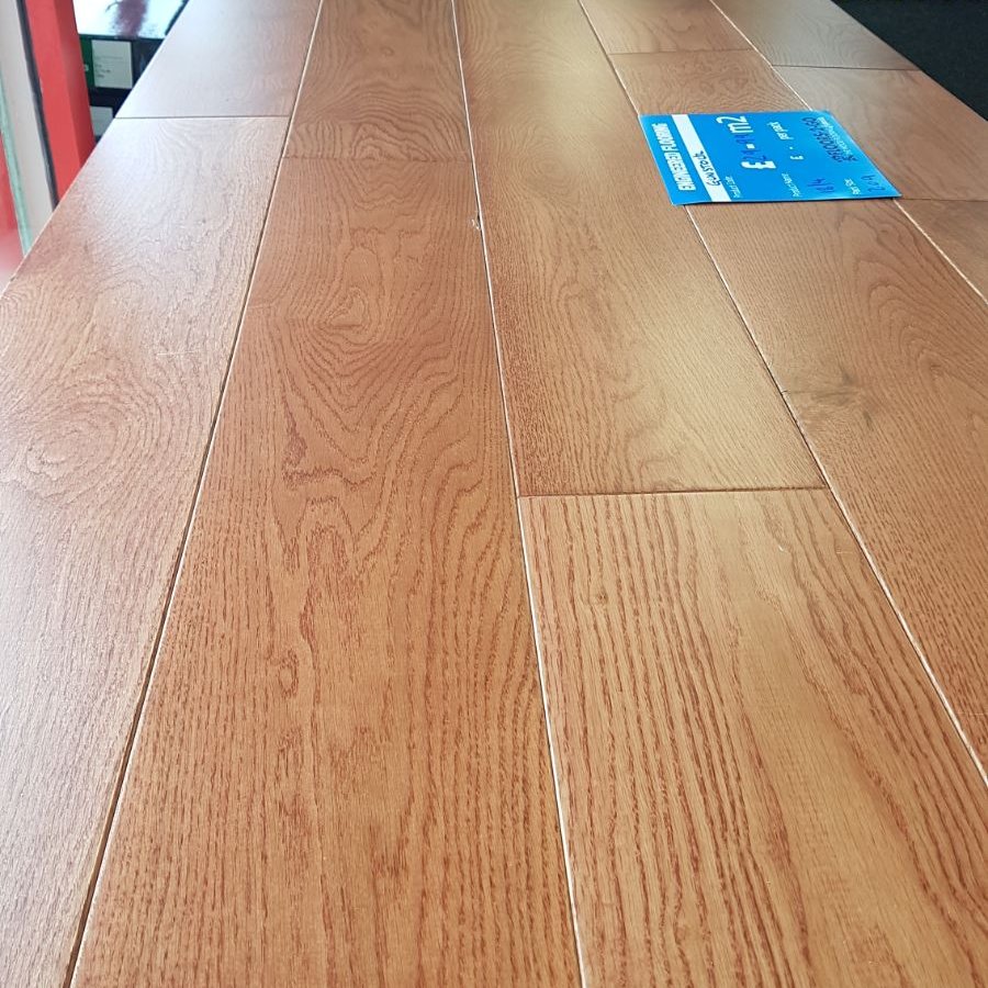 Gunstock Oak 18mm Engineered Wood Flooring Floor Depot