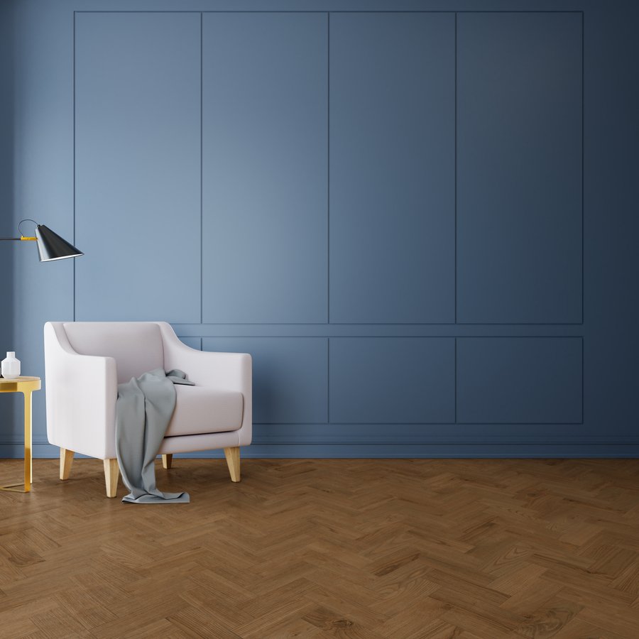 Heritage Oak Herringbone Dryback LVT