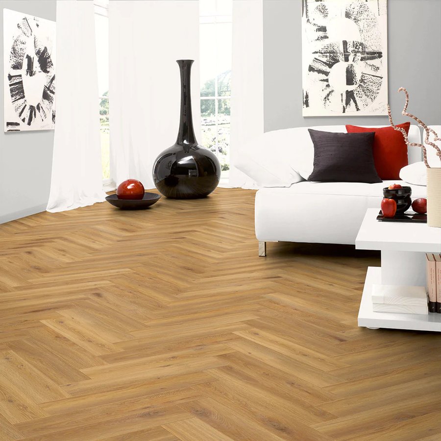 Barley Oak 5.2mm SPC Herringbone