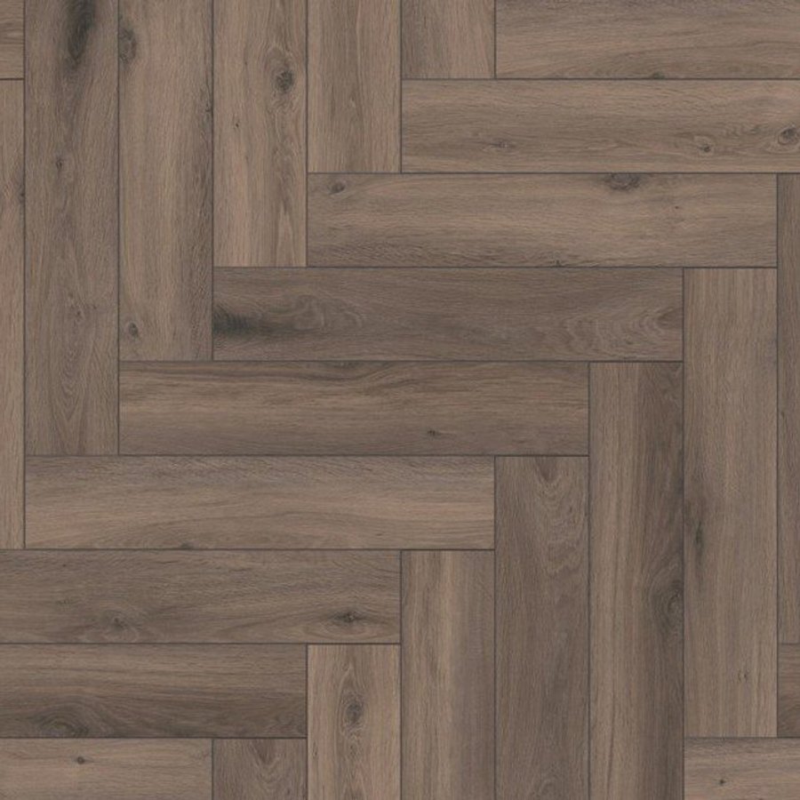 Chocolate Oak 8mm Herringbone