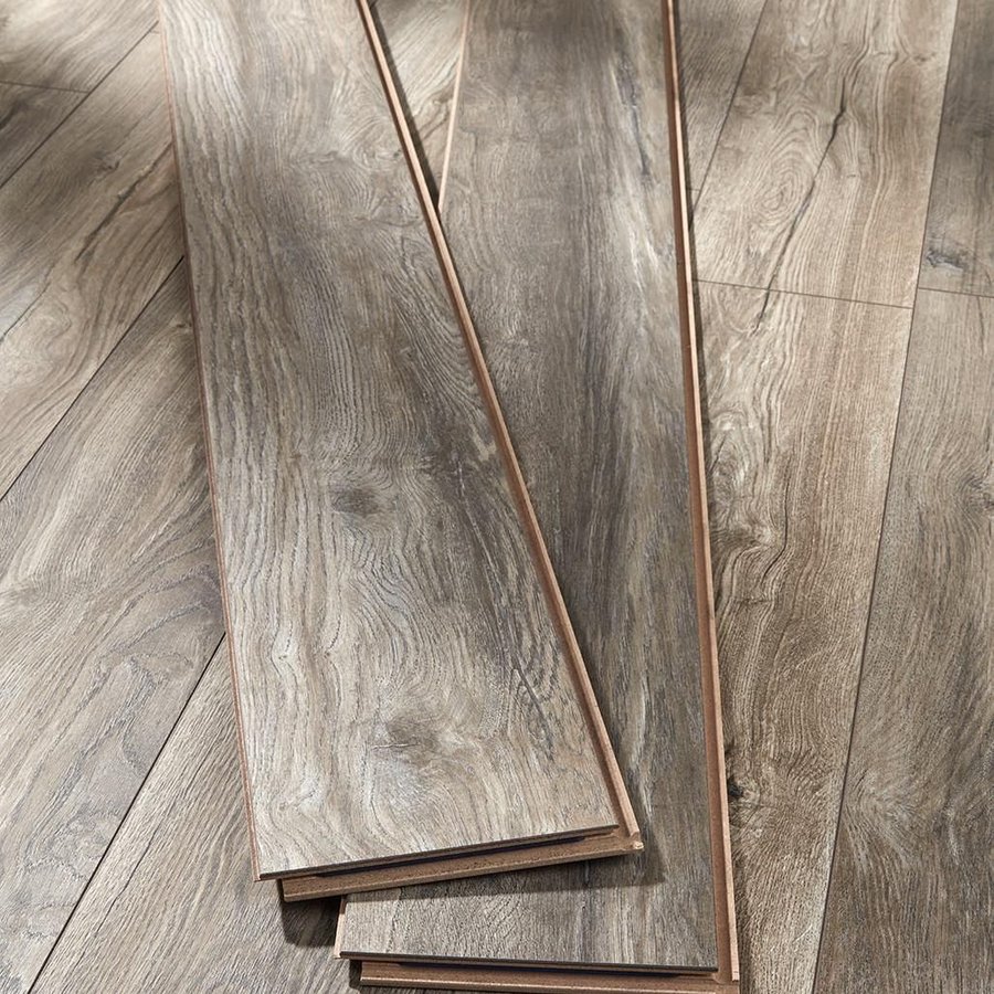 Distressed Grey Oak 10mm Narrow Laminate Flooring 