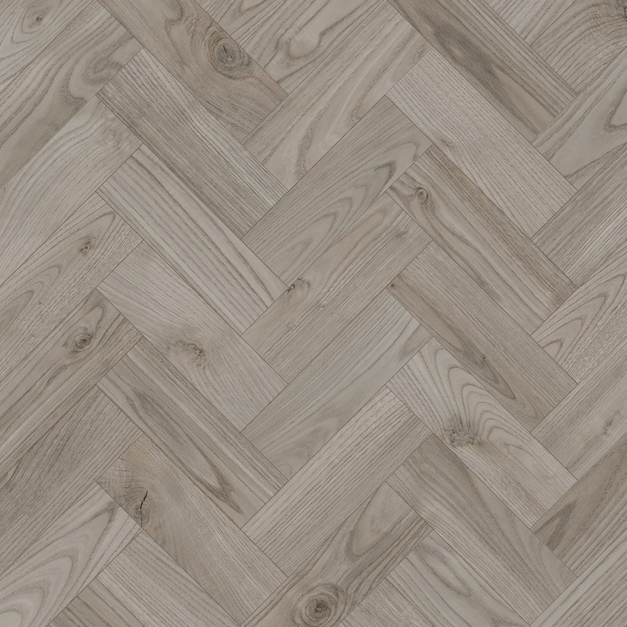 Smoked Oak Herringbone Dryback LVT