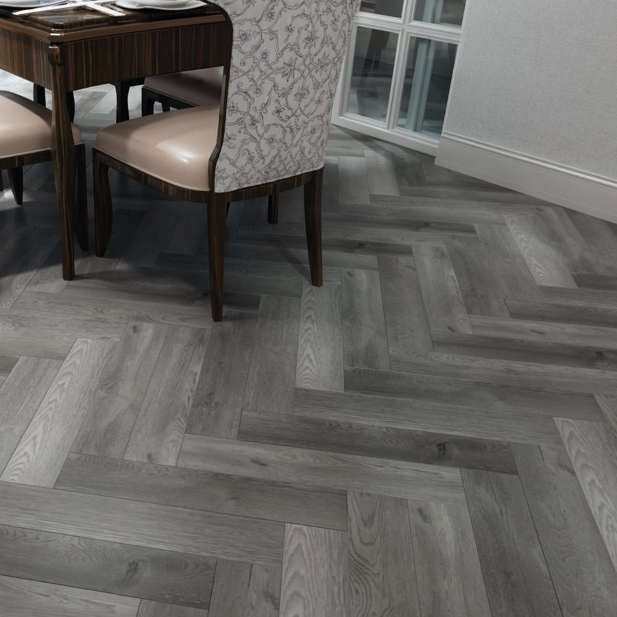 Winter Oak Grey 5mm SPC Herringbone 