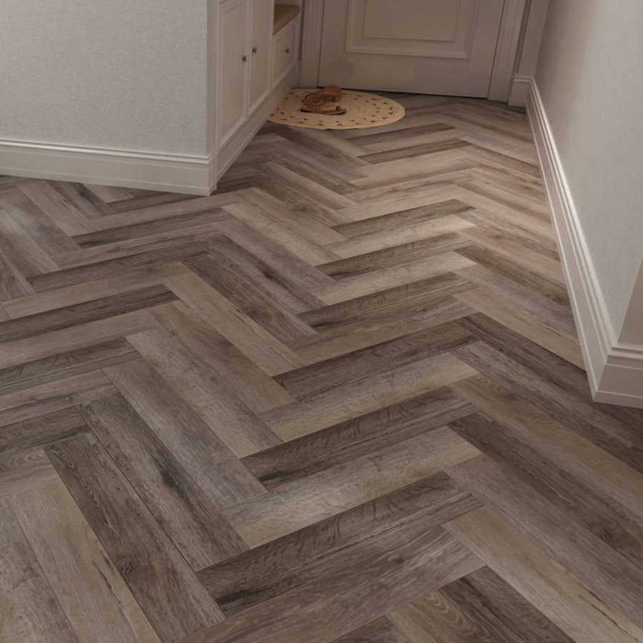 Aged Walnut 5mm SPC Herringbone 