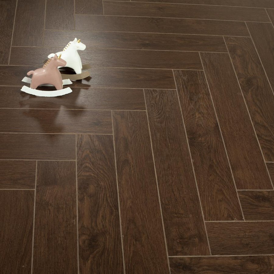 Midnight Black Oak 12mm Herringbone