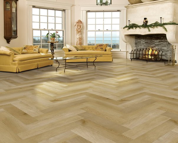 Golden Oak Premium Herringbone 6.0 SPC Click