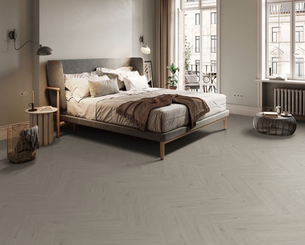 White Mist PREMIUM Herringbone 6.0 SPC Vinyl Click